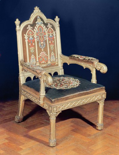 Gothic Armchair, c.1830 by English School